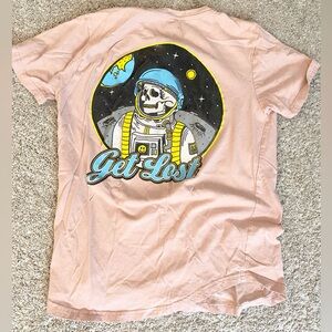Astronaut Graphic Pink Short Sleeve Tee